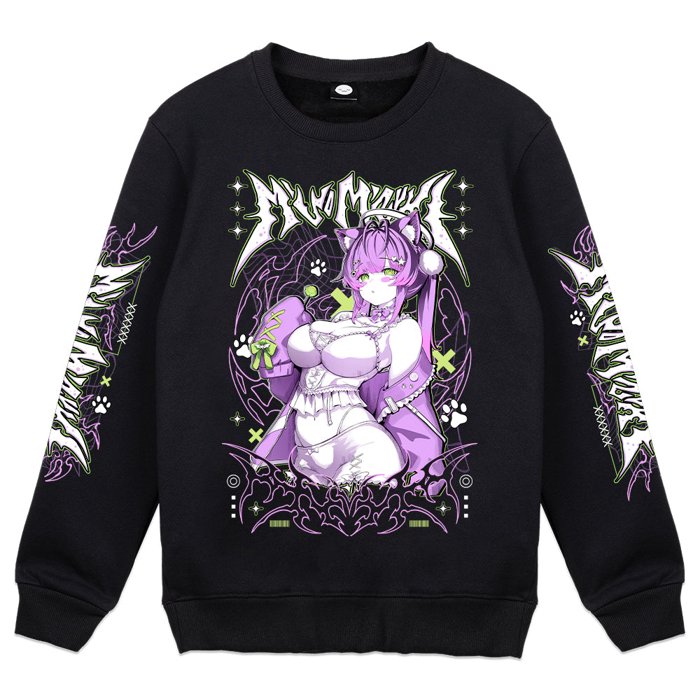 Miwo Mizuki Cyber Pop Crewneck - Black