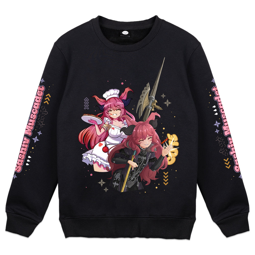 Sashiv_Muscadet "Heart of Light, Gunmetal Soul" Crewneck