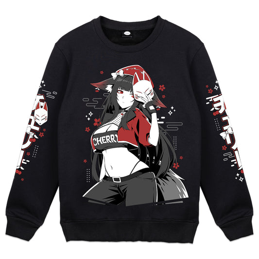 cherri_vt "Kitsune Mask" Crewneck