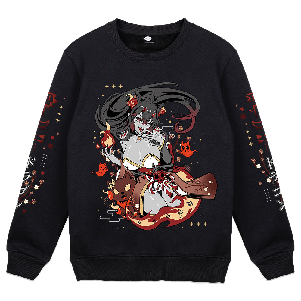 Luieya "Hellcat Dragon" Crewneck