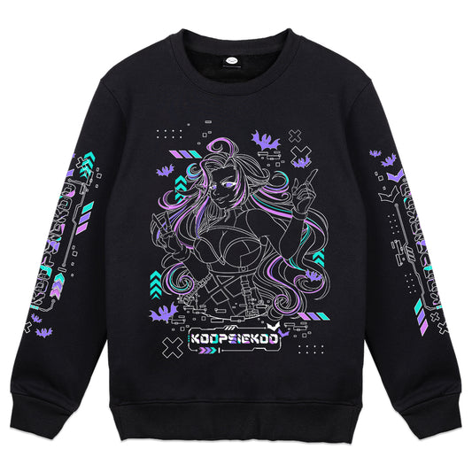 koopsiekoo Batty Glitches Crewneck