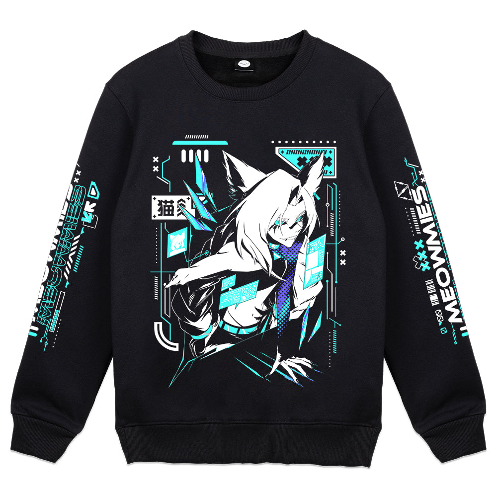 Meowmies "Cyber-Cat" Crewneck