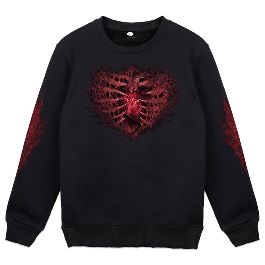 GORE-GIRL Decaying Heart Crewneck