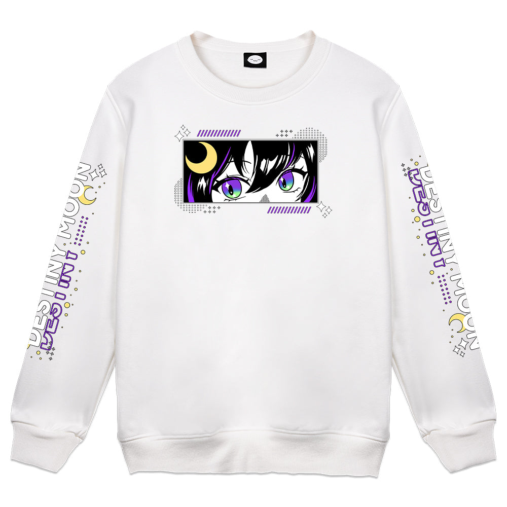Destiny Moon White Crewneck