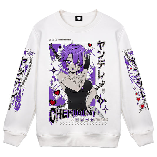 Cherimint "Knives Out" Crewneck - White