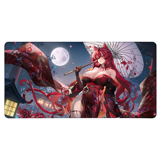 CrimsonBloodCat "Moonlit Walk" XXL Mousepad