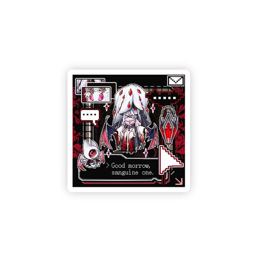 Dame Celena "Pixel Greetings" Sticker