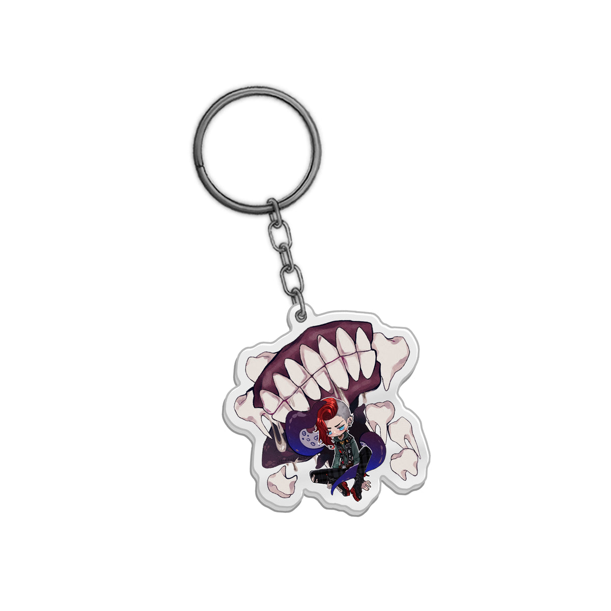 DamienDreadVT Bear Your Teeth Keychain