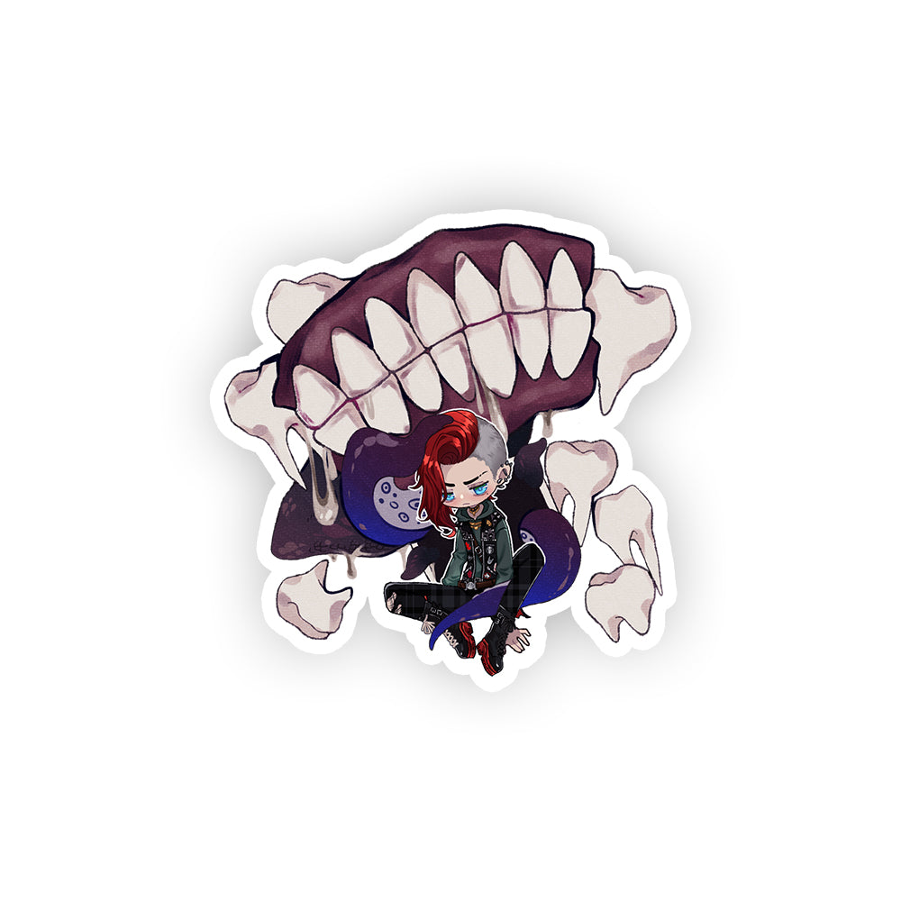 DamienDreadVT Bear Your Teeth Sticker