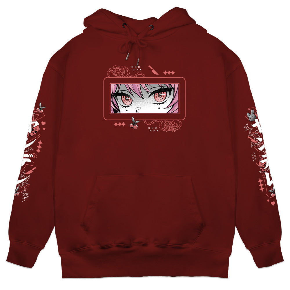 Miyukura Unhinged Hoodie - Dark Red