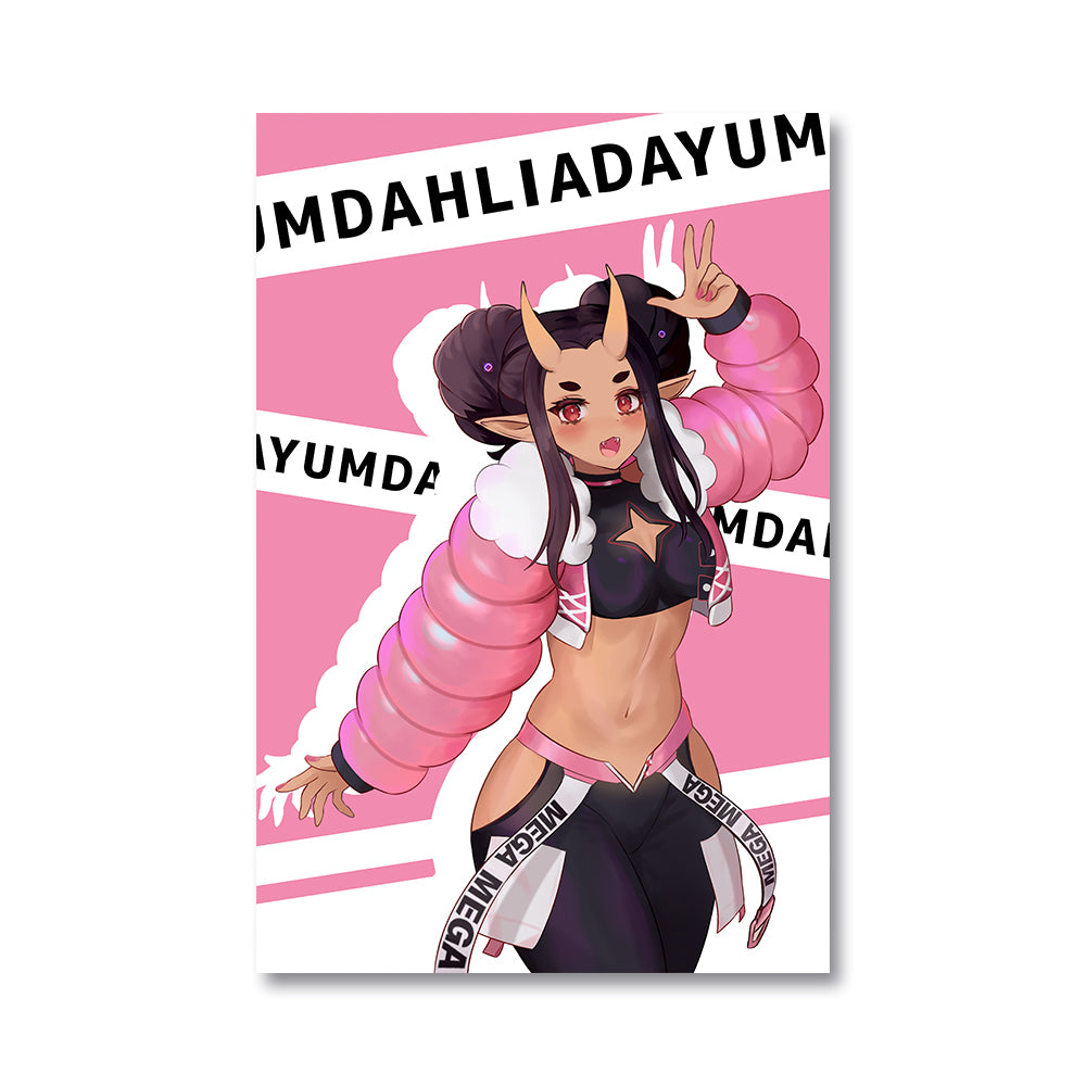 DayumDahlia Street Chic Poster