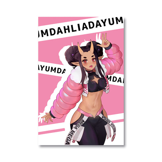 DayumDahlia Street Chic Poster