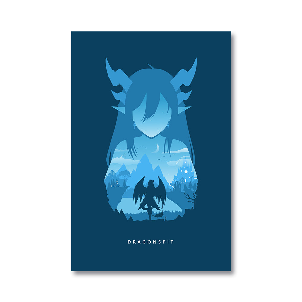 Dragonspit Elf Dragon Poster