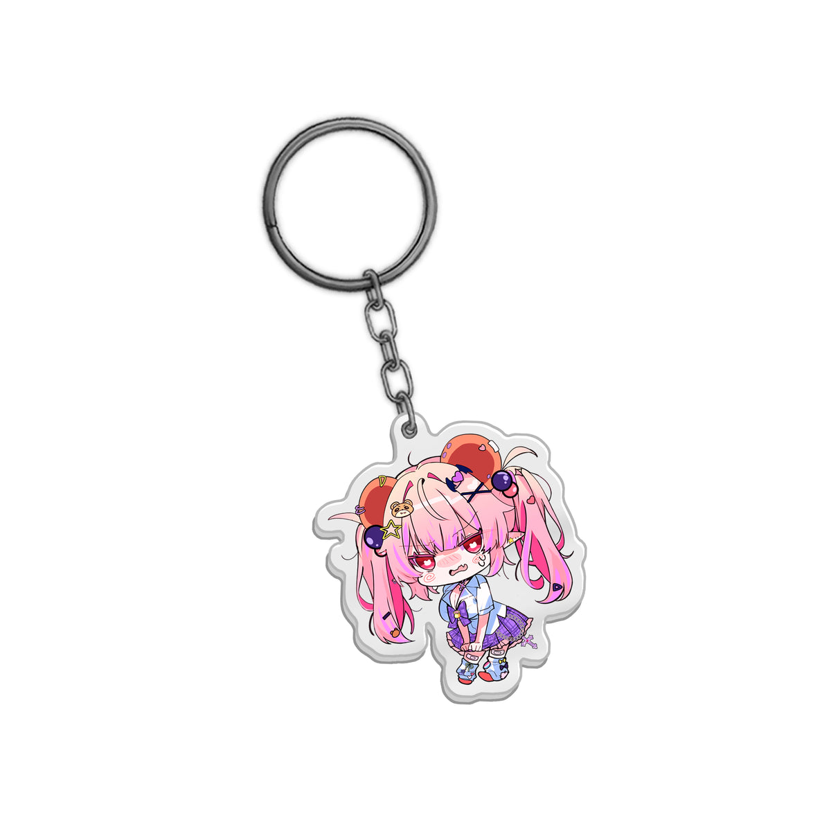 DruillaKuma Flustered Gyaru Keychain