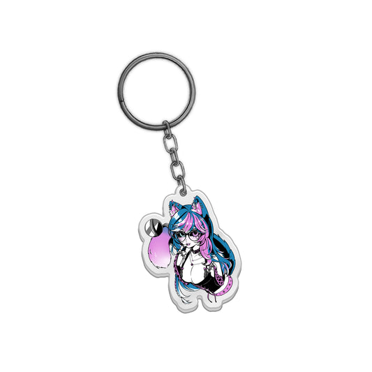 FelicityFuta "Glitchkitten" Keychain