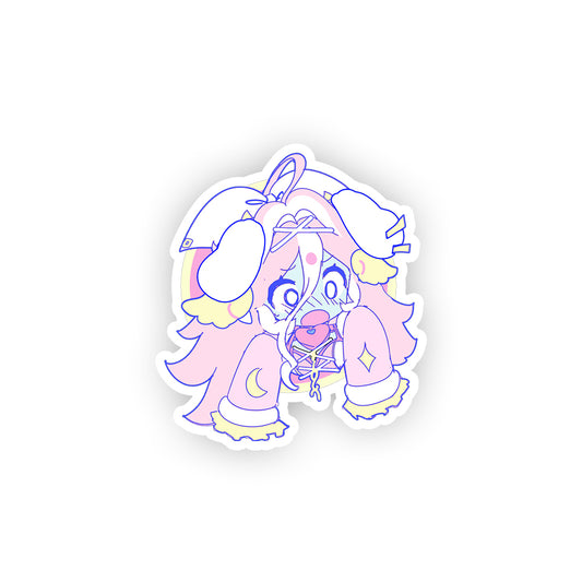 Pinkyune Surprised sticker