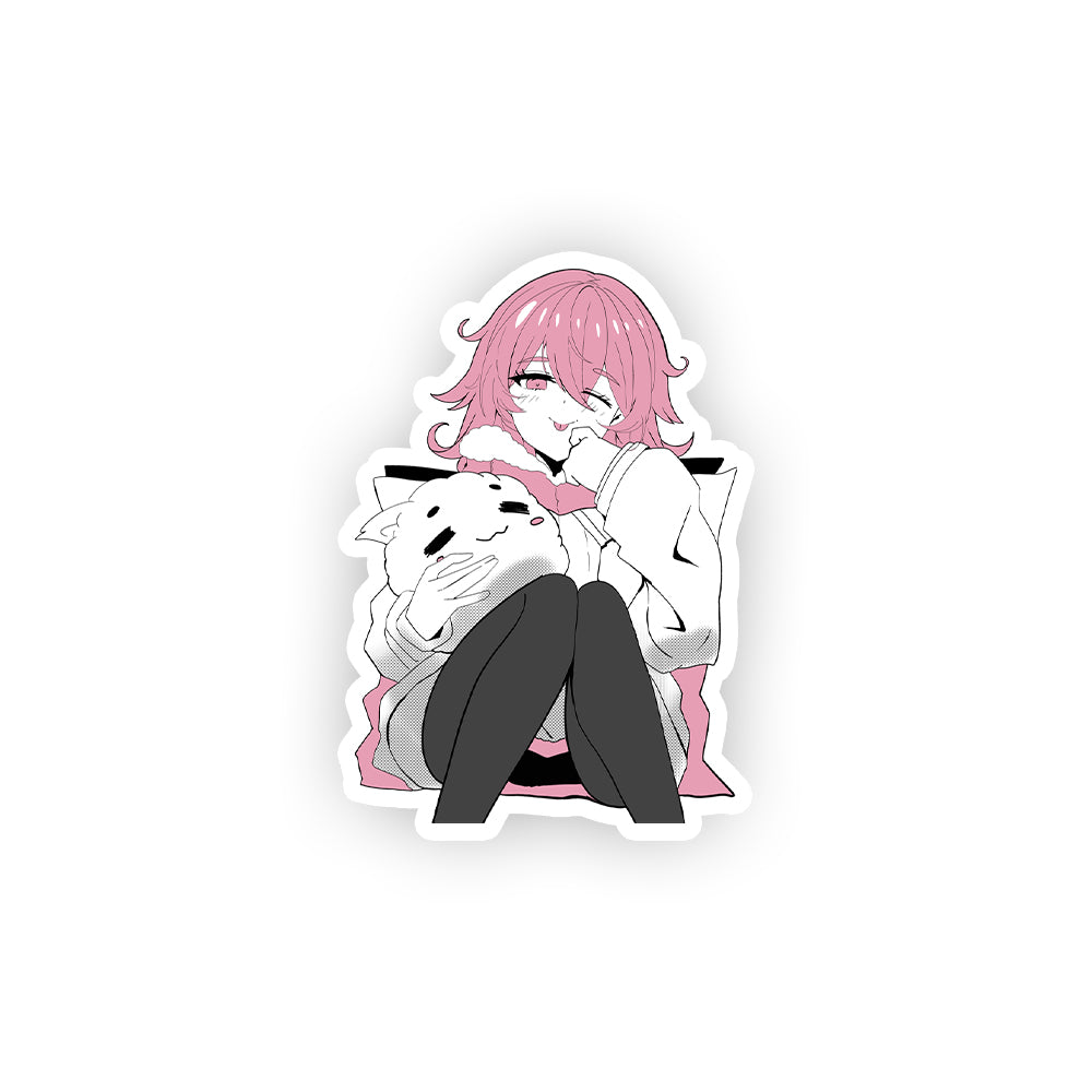 fluffyzegem "Comfy & Fluffy" Sticker