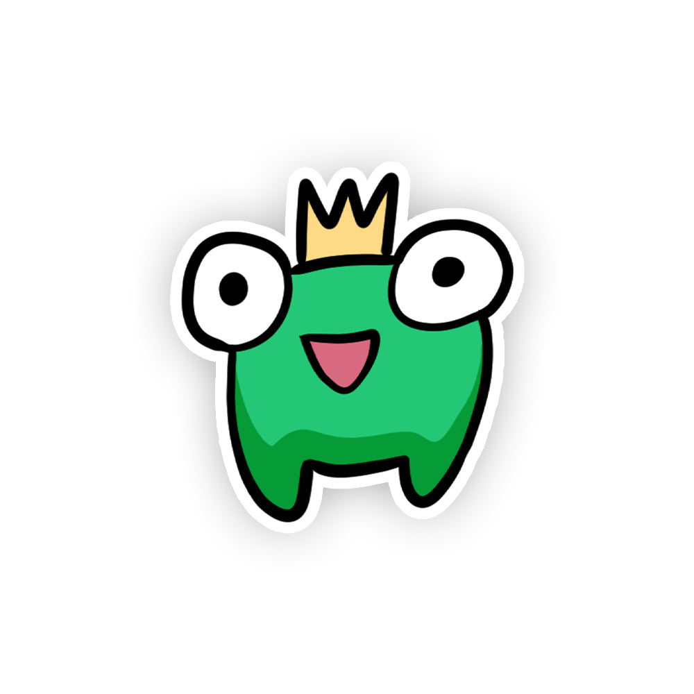 FroggyPhD "Frog Front" Sticker