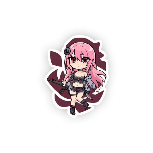 Hanami Momo Holstered Sticker