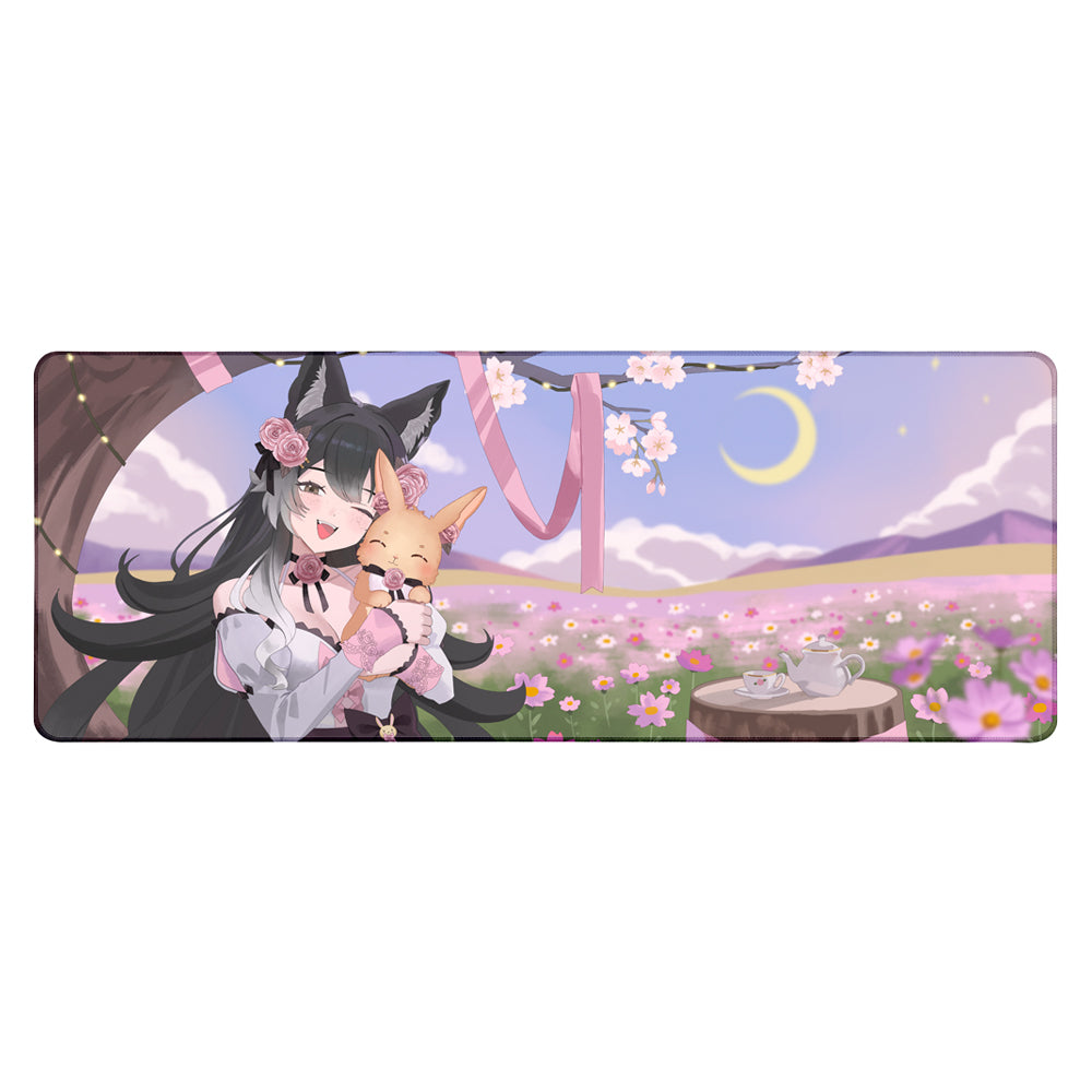 hellorosiee "Rosie & Rosebunny" XL Mousepad