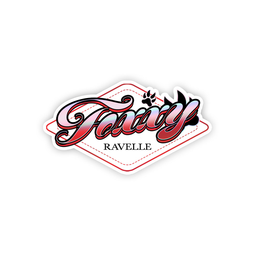 FoxxyRavelle Holo Sticker
