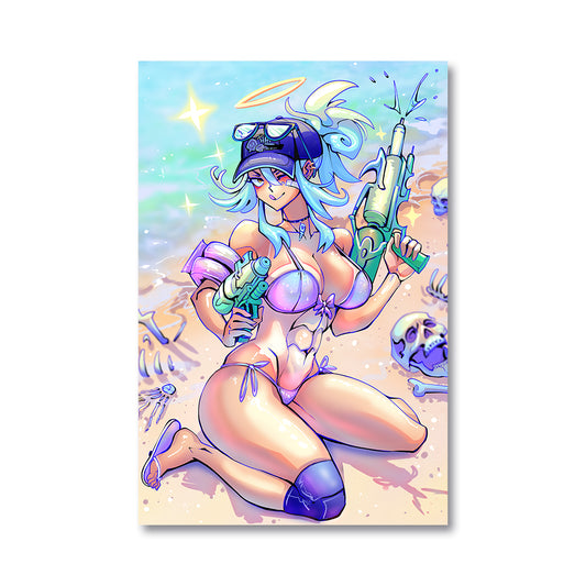 HonekoAo Summer Splash Poster