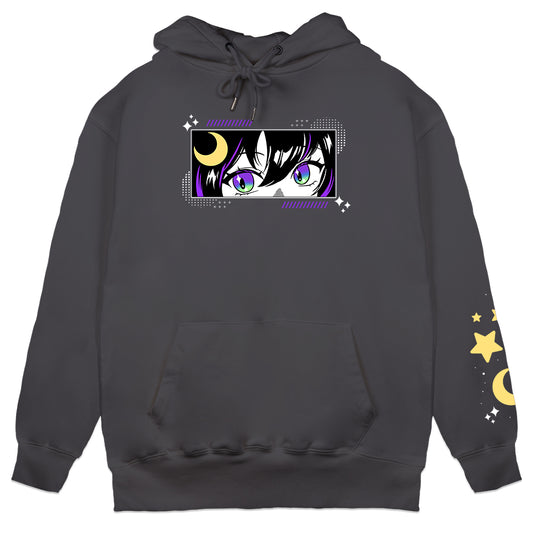 Destiny Moon Shining Stars Charcoal Hoodie