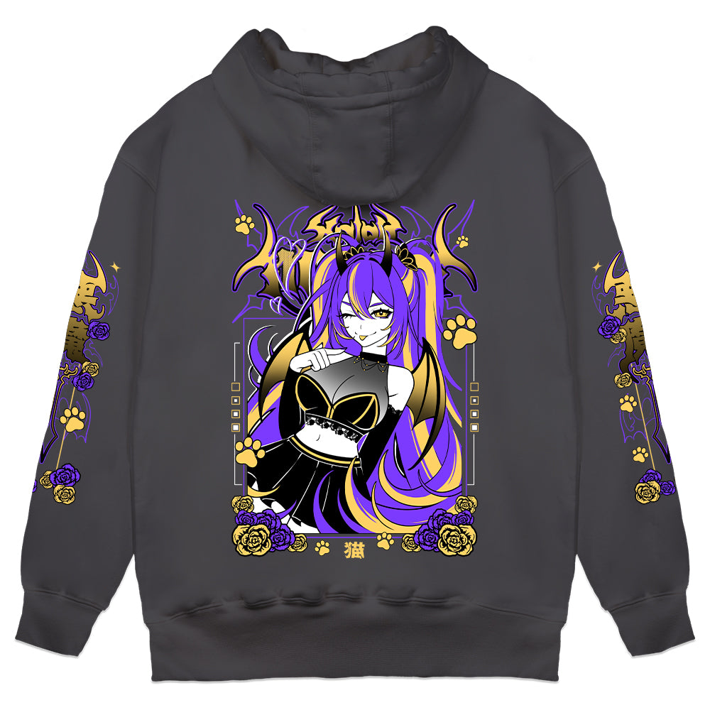 XaiahMinami "Psychedelic" Hoodie - Charcoal