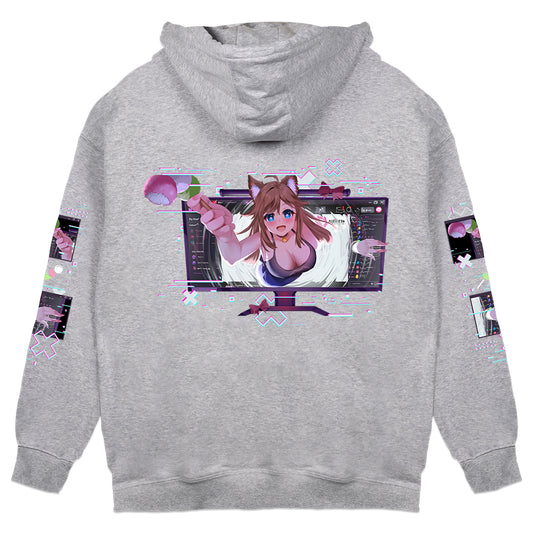 ChelzorTheDestroyer "Web-Surfing"  Hoodie - Grey