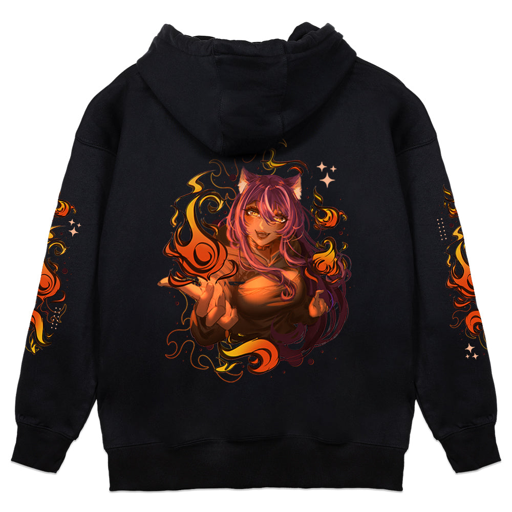 ChibiOkamiVT Flames Hoodie
