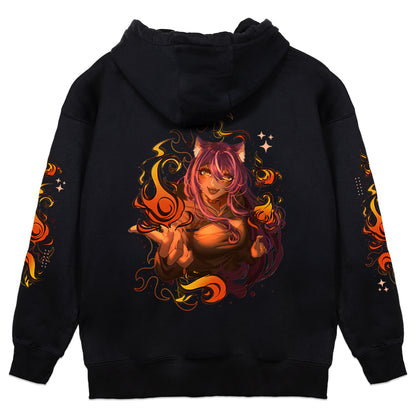ChibiOkamiVT Flames Hoodie