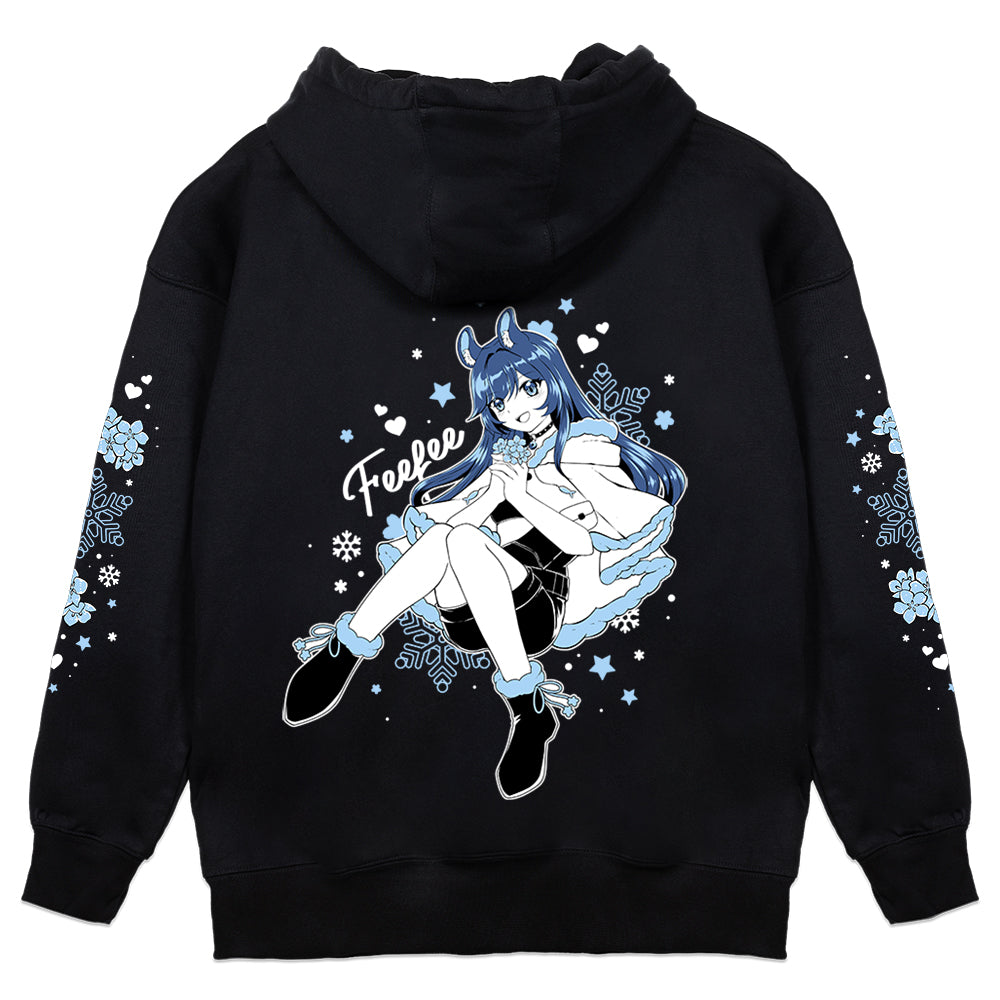 Feefee "Forget-Me-Nots" Simple Hoodie