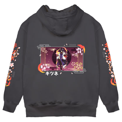 FireLordBrooke "Flames" Hoodie - Charcoal