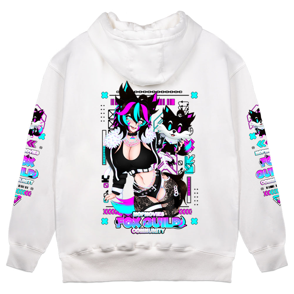 MopMovies Fox Guild White Hoodie