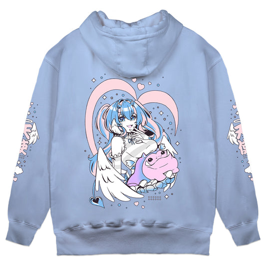 Angelbitez "The Angel & The Nom" Light Blue Hoodie