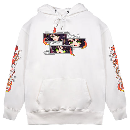 FireLordBrooke "Flames" Hoodie - White