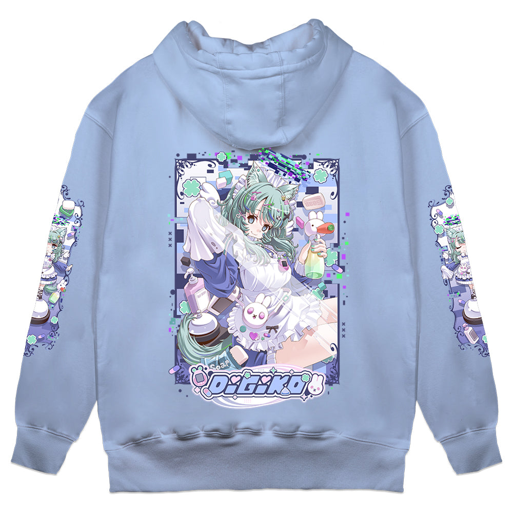Digiko "Housekeeping" Hoodie - Light Blue