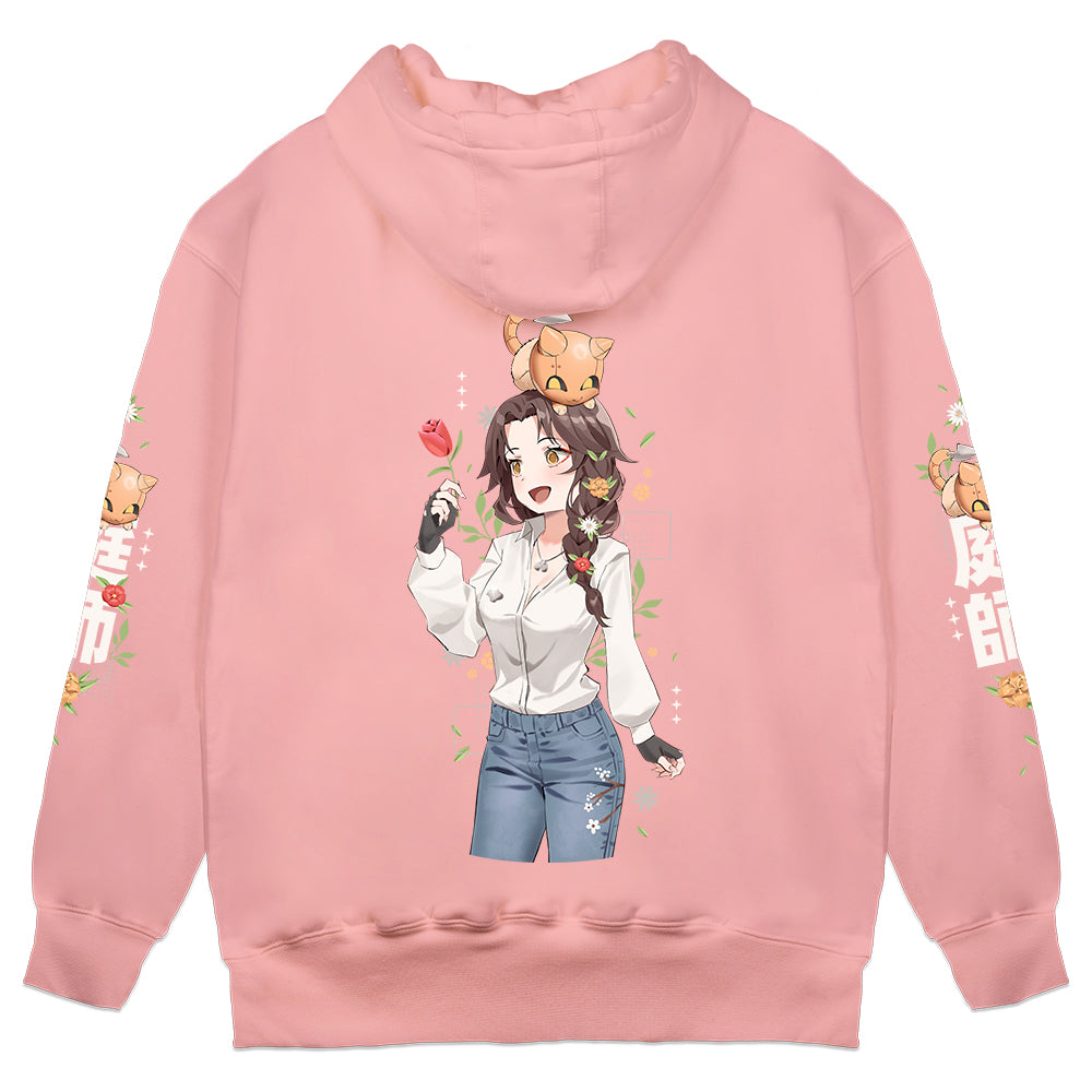 cptcamille Gardener Pink Hoodie