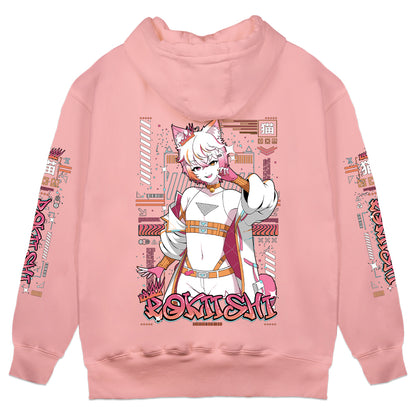 Rokiishi "Silly Catboy" Pink Hoodie