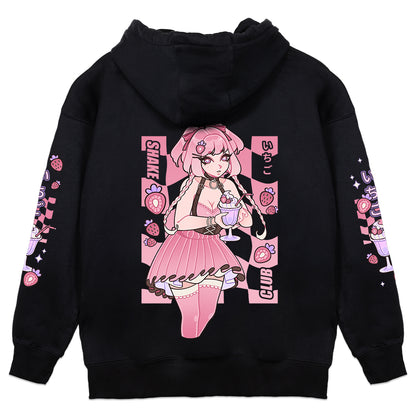LUCIDIT.Y Strawberry Milkshake Club Hoodie