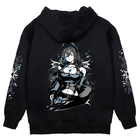 aCitrusFruit Devilish Wolf Hoodie