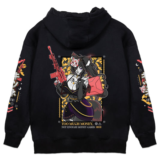 aWildKITsune Too Much Money Hoodie