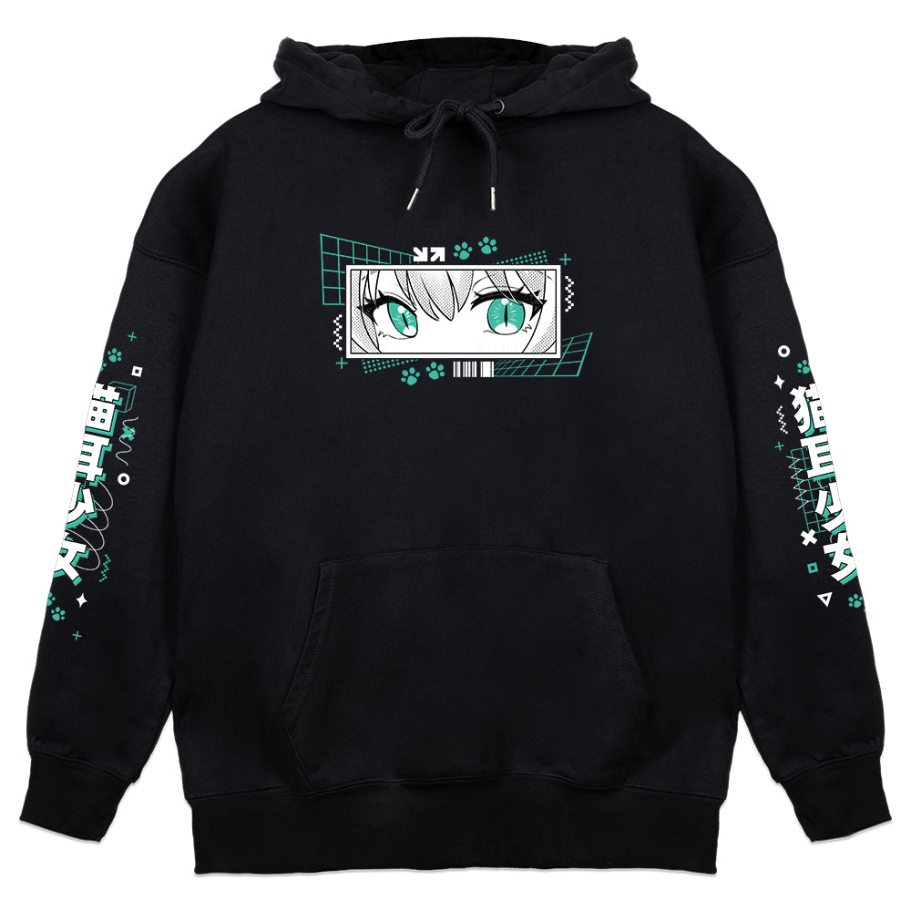 lovelymontana "Retro Catgirl" Hoodie