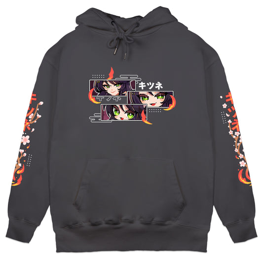 FireLordBrooke "Flames" Hoodie - Charcoal
