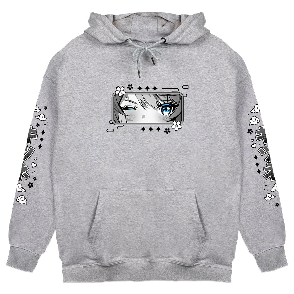 SarahAces "Mikon" Gray Hoodie
