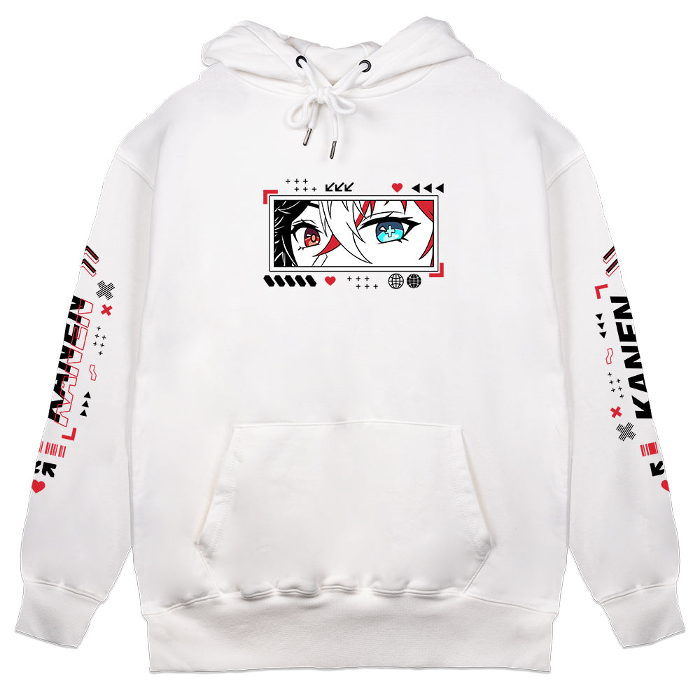 Kanenh "Techwear" White Hoodie