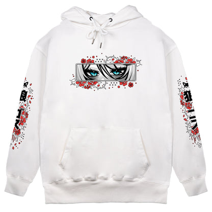 Luna Bella "Bleeding Roses" Hoodie - White