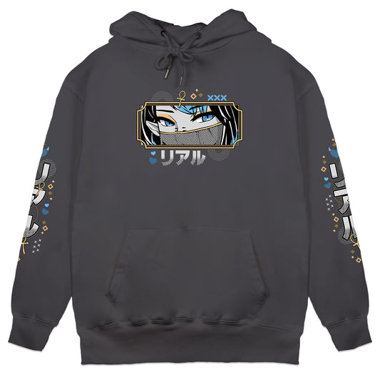 IsTHISrealVR "Masquerade" Hoodie - Charcoal