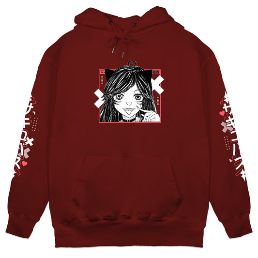 Feyy "PYUUN" Hoodie - Dark Red