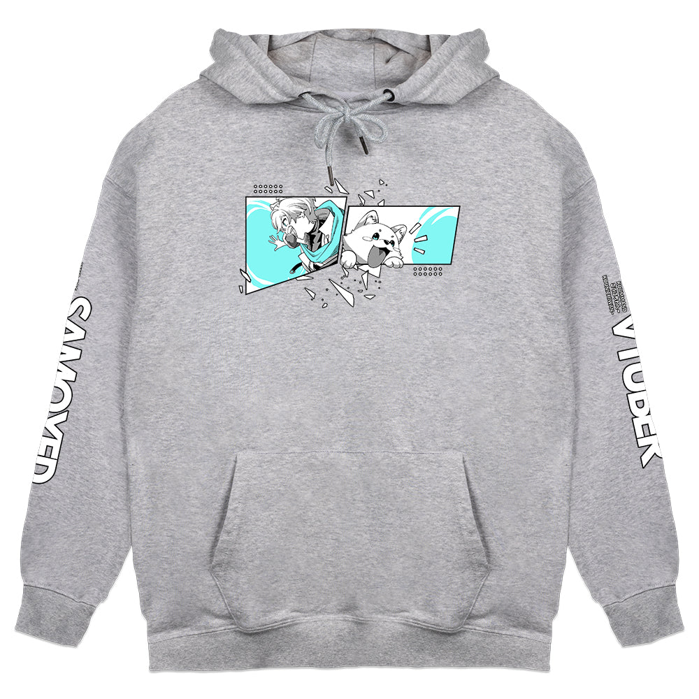 Koummand "Let's Go, Kou!" Gray Hoodie
